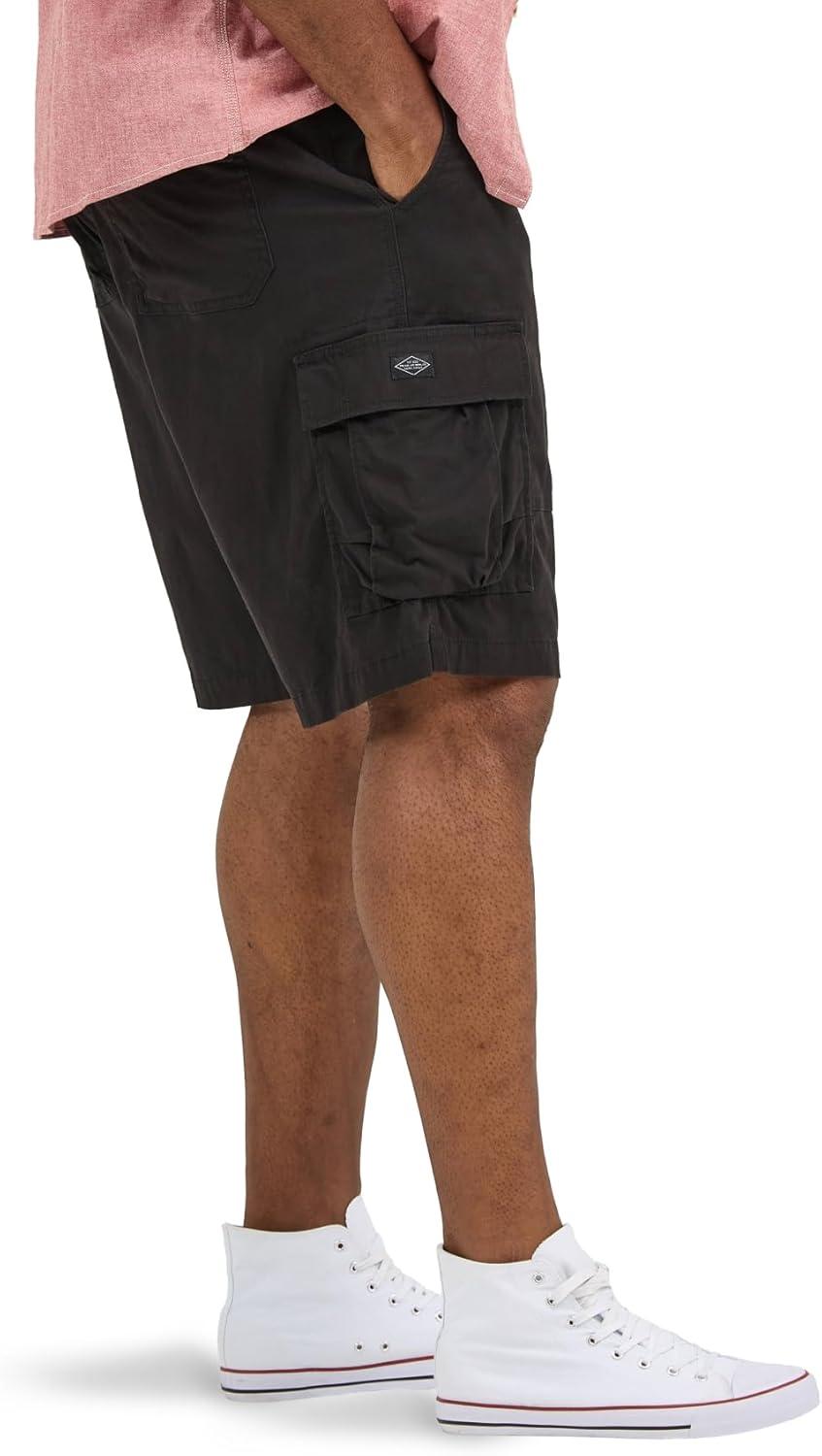 imageLee Mens Big ampamp Tall Extreme Motion Carolina Cargo ShortBlack