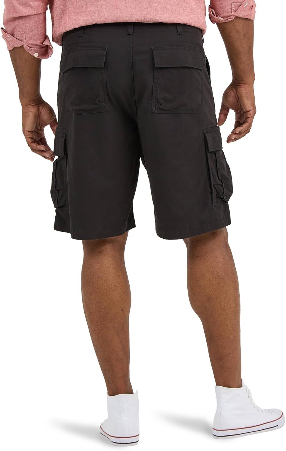 imageLee Mens Big ampamp Tall Extreme Motion Carolina Cargo ShortBlack
