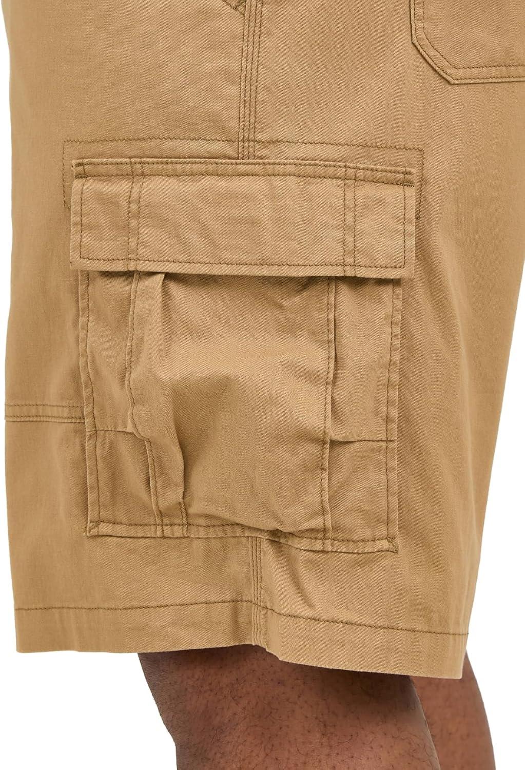 imageLee Mens Big ampamp Tall Extreme Motion Carolina Cargo ShortBourbon
