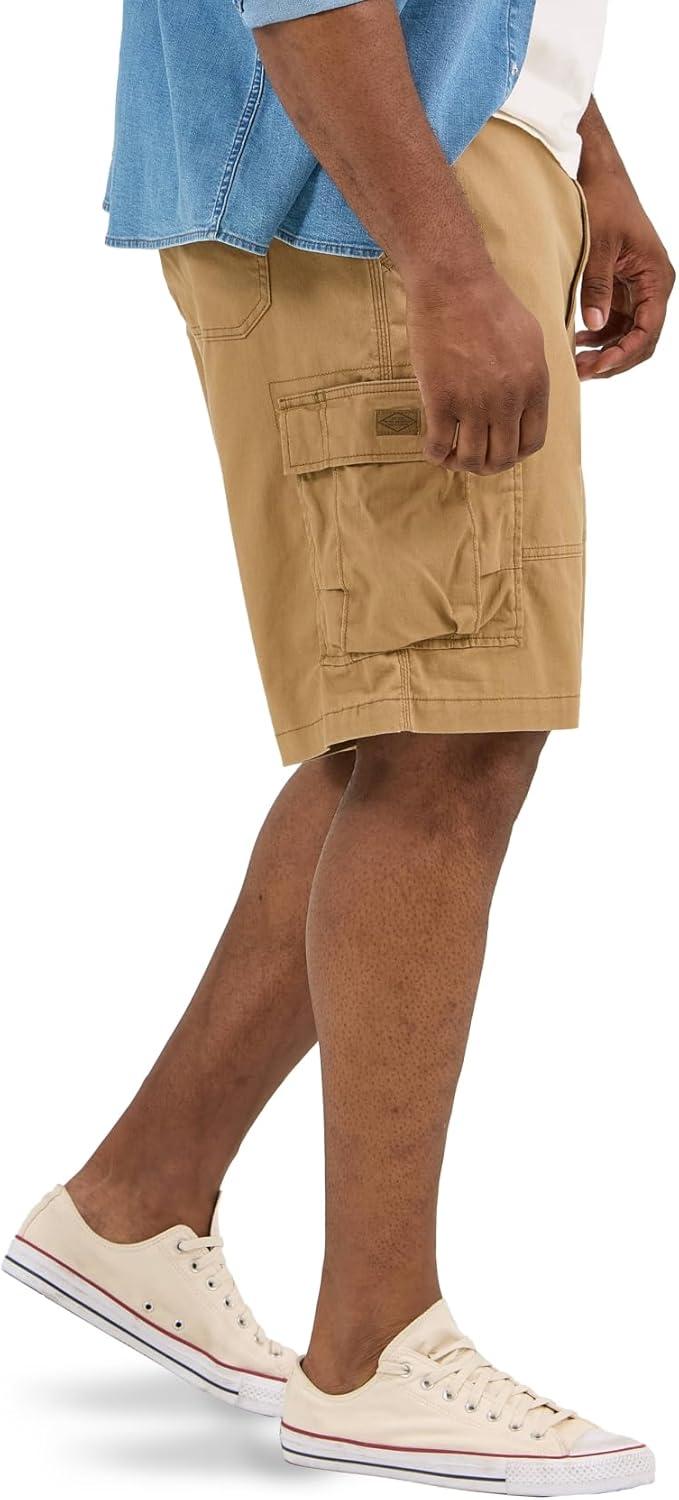 imageLee Mens Big ampamp Tall Extreme Motion Carolina Cargo ShortBourbon