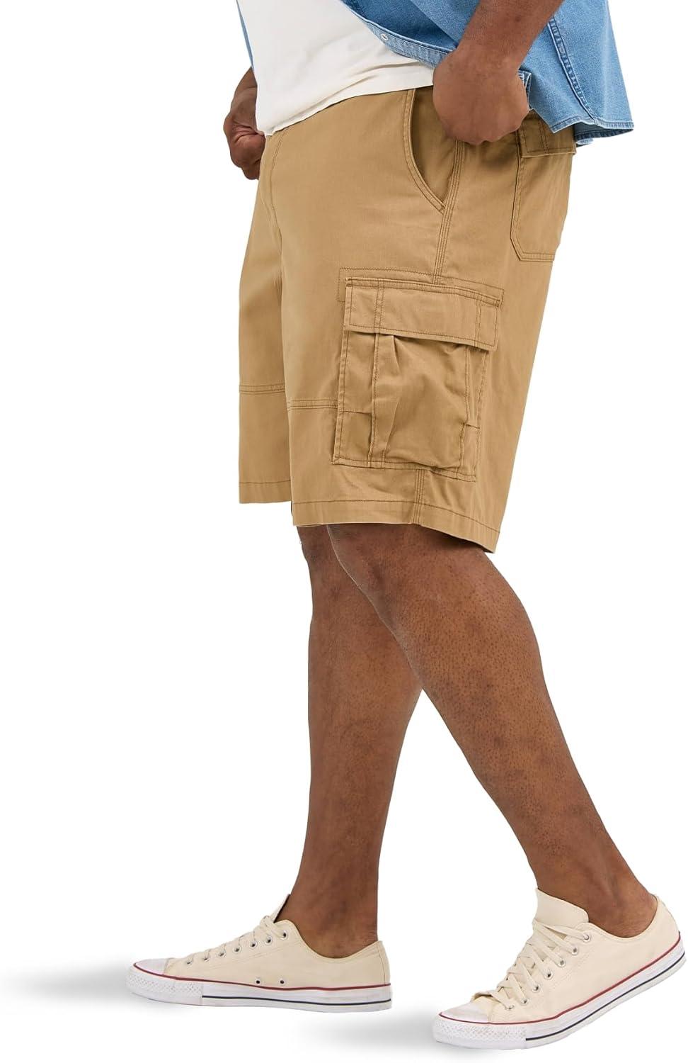 imageLee Mens Big ampamp Tall Extreme Motion Carolina Cargo ShortBourbon