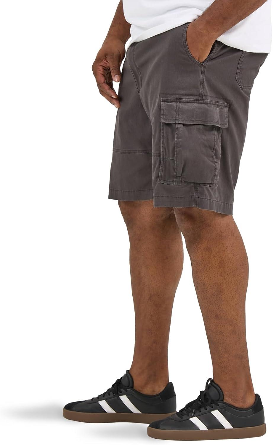 imageLee Mens Big ampamp Tall Extreme Motion Carolina Cargo ShortMortar Gray