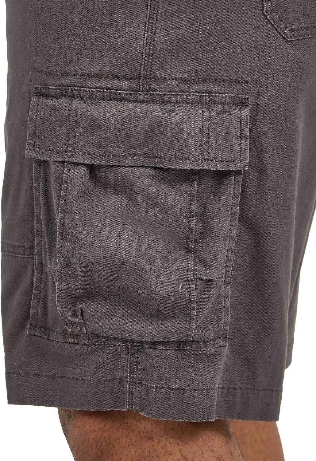 imageLee Mens Big ampamp Tall Extreme Motion Carolina Cargo ShortMortar Gray