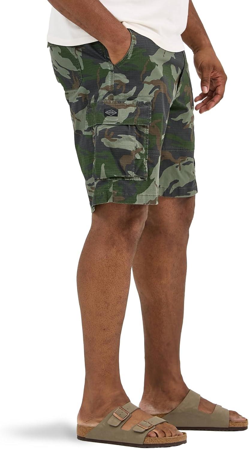 imageLee Mens Big ampamp Tall Extreme Motion Carolina Cargo ShortOlive Macon Camo Ripstop