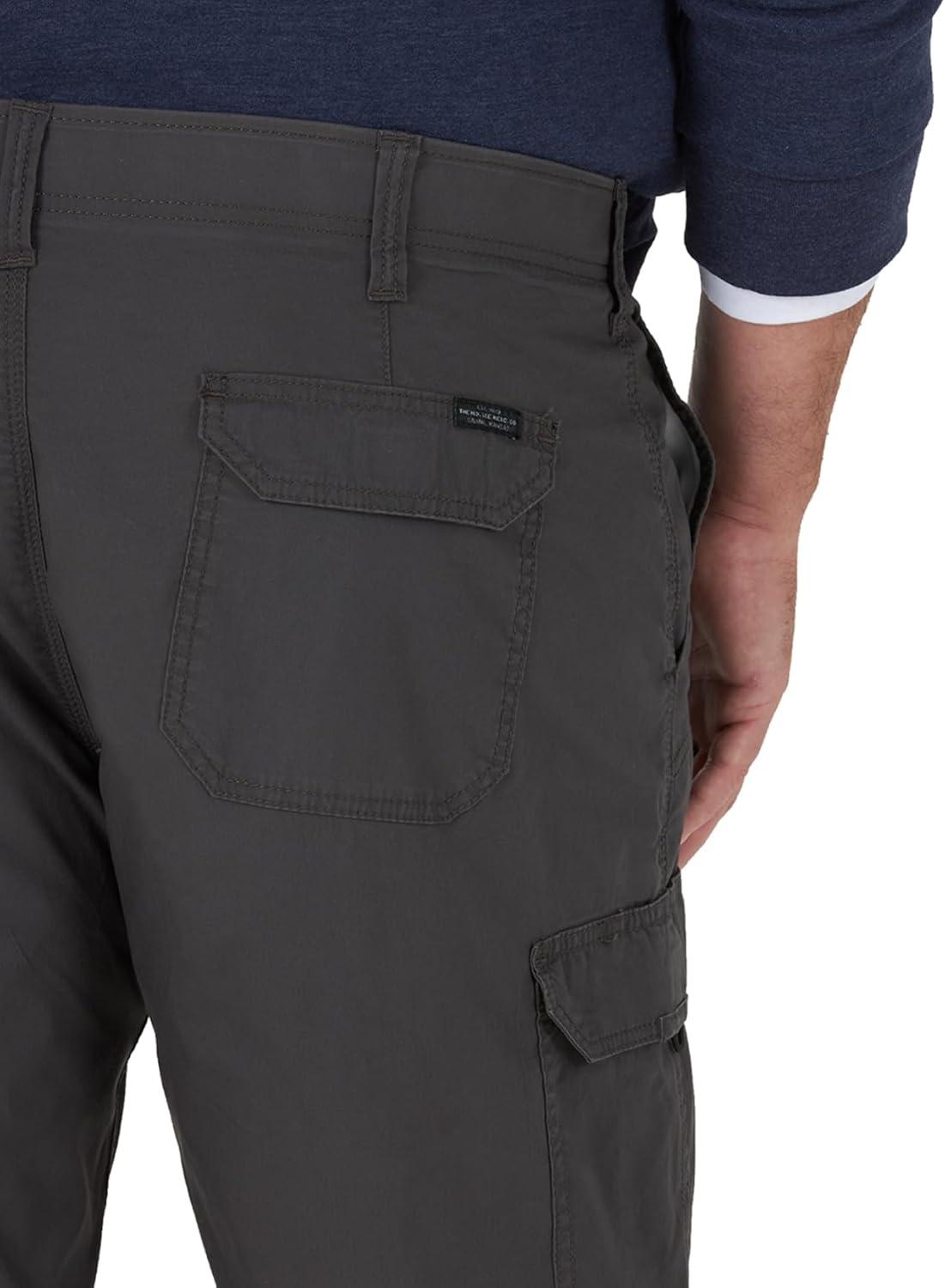 imageLee Mens Big ampamp Tall Extreme Motion Crossroad Cargo ShortAnthracite
