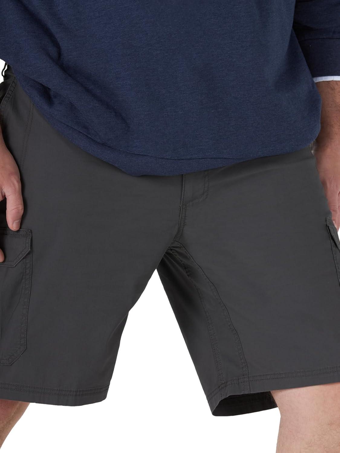 imageLee Mens Big ampamp Tall Extreme Motion Crossroad Cargo ShortAnthracite