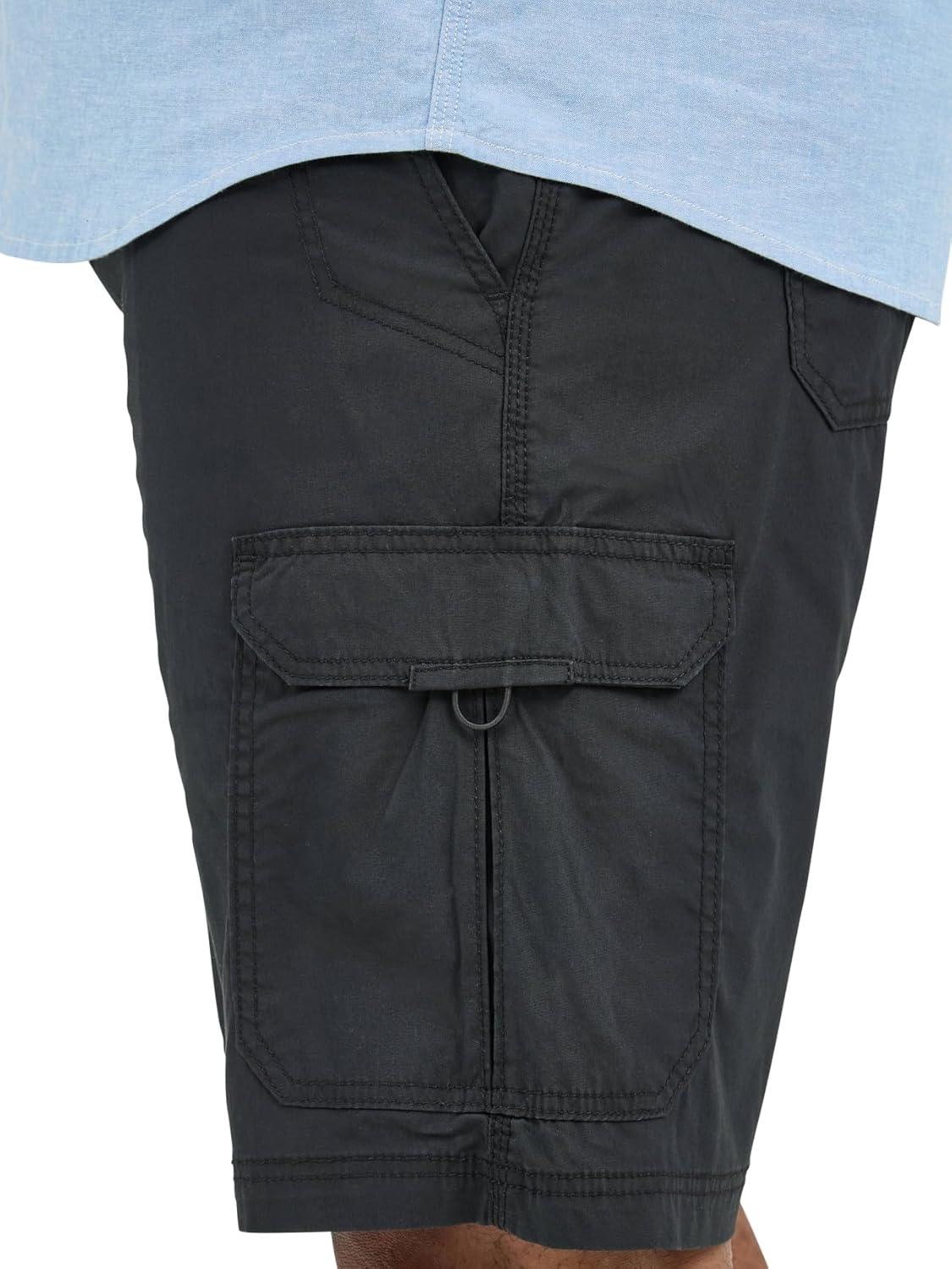 imageLee Mens Big ampamp Tall Extreme Motion Crossroad Cargo ShortBlack