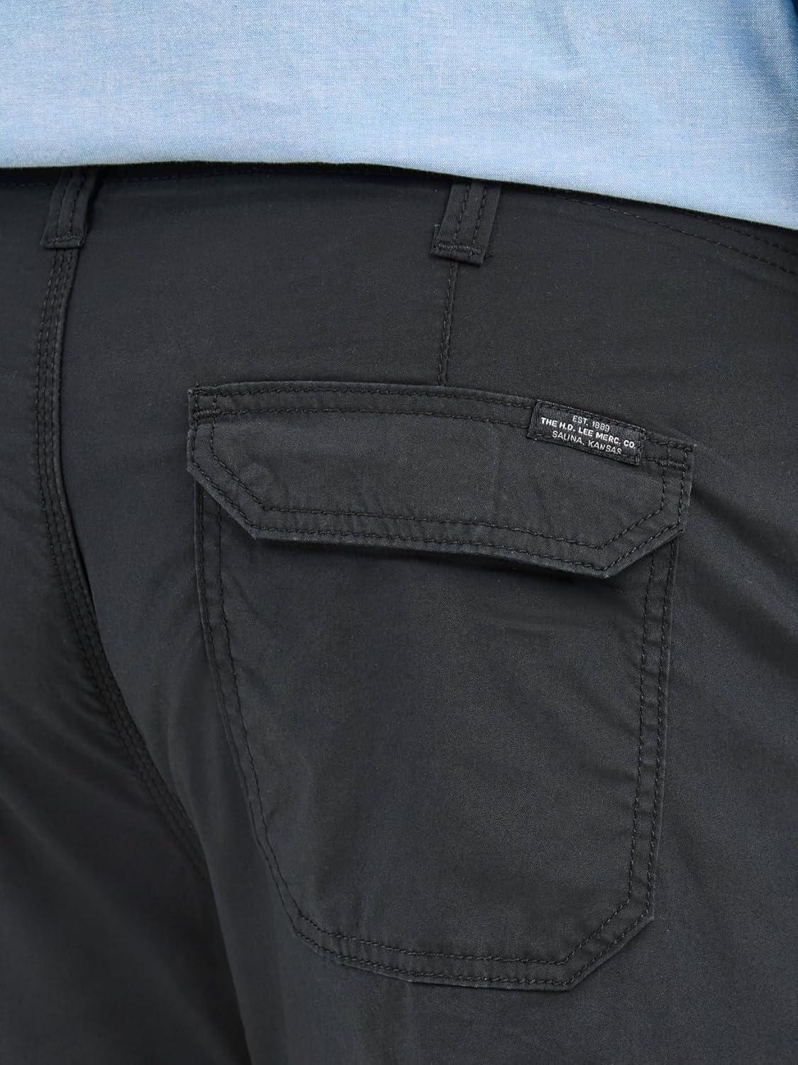 imageLee Mens Big ampamp Tall Extreme Motion Crossroad Cargo ShortBlack