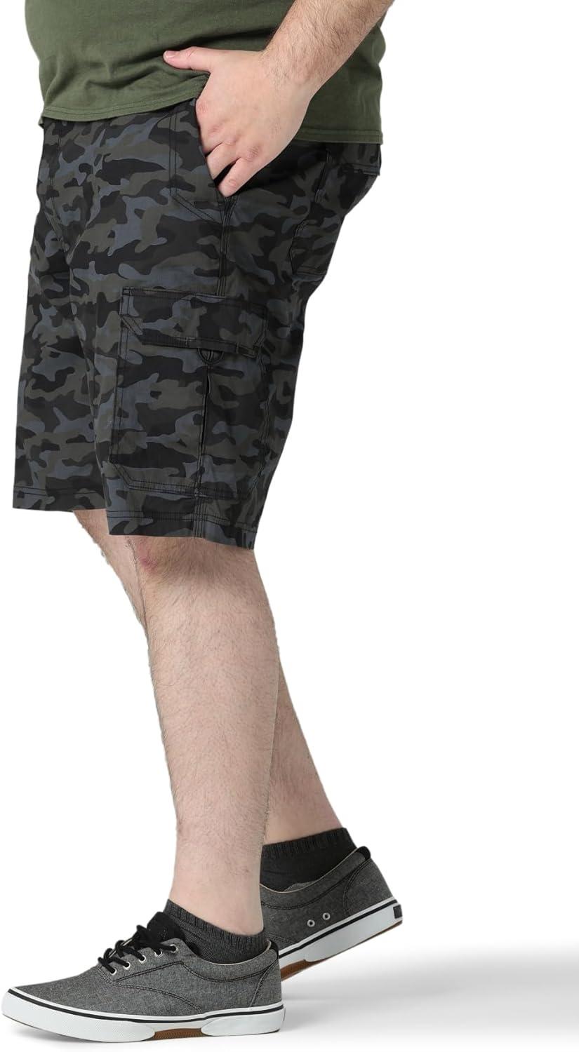 imageLee Mens Big ampamp Tall Extreme Motion Crossroad Cargo ShortBlack Camo