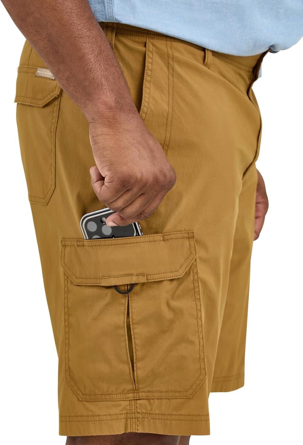imageLee Mens Big ampamp Tall Extreme Motion Crossroad Cargo ShortGlazed Ginger