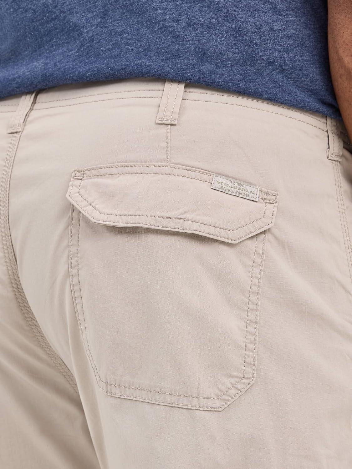imageLee Mens Big ampamp Tall Extreme Motion Crossroad Cargo ShortStone