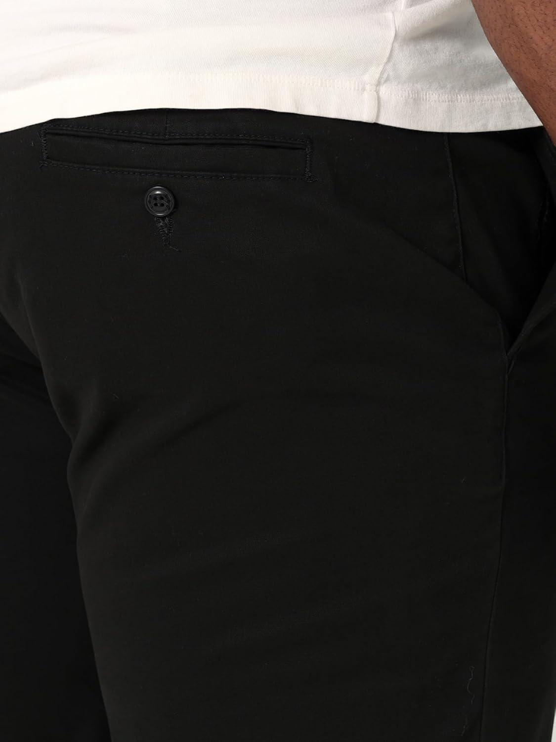 imageLee Mens Big ampamp Tall Extreme Motion Flat Front Regular Straight PantBlack