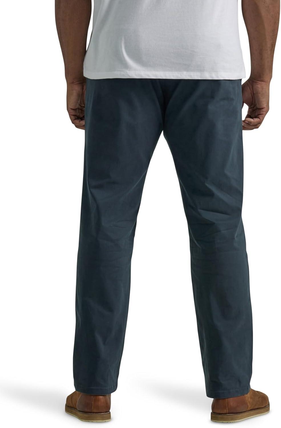imageLee Mens Big ampamp Tall Extreme Motion Flat Front Regular Straight PantNavy