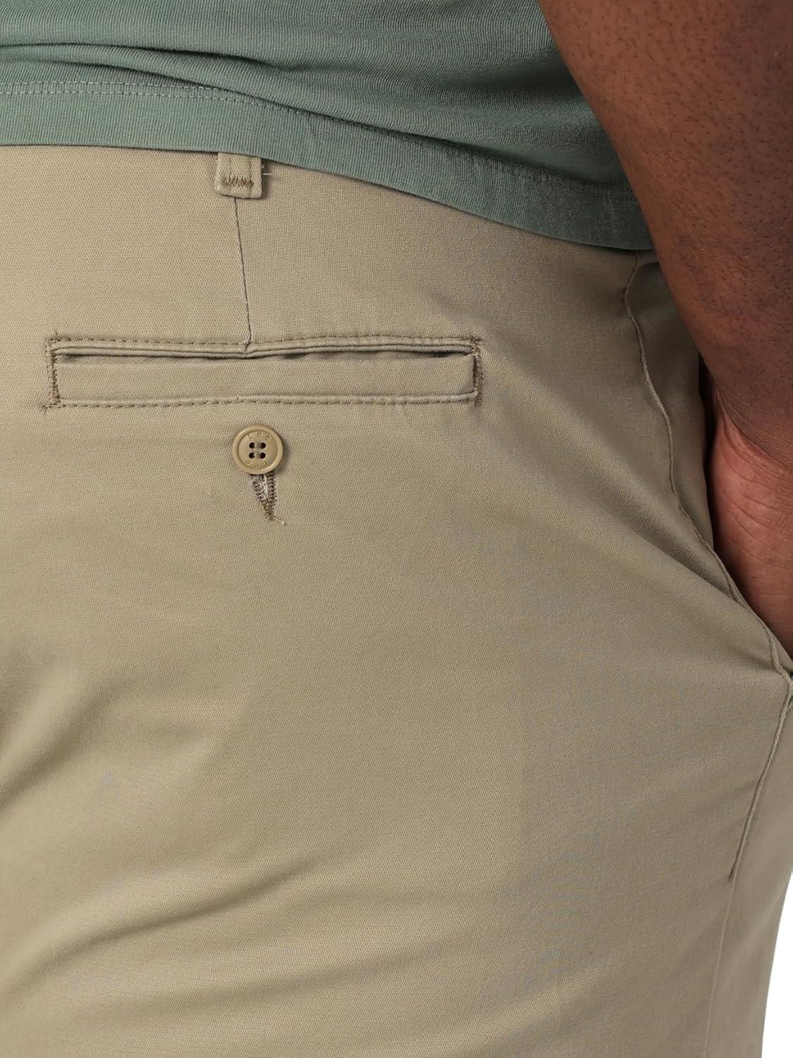 imageLee Mens Big ampamp Tall Extreme Motion Flat Front Regular Straight PantOriginal Khaki