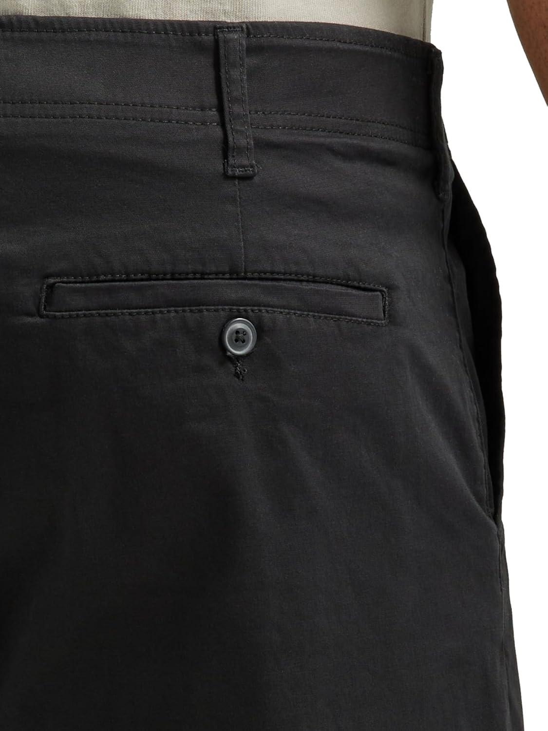 imageLee Mens Big ampamp Tall Extreme Motion Flat Front ShortBlack