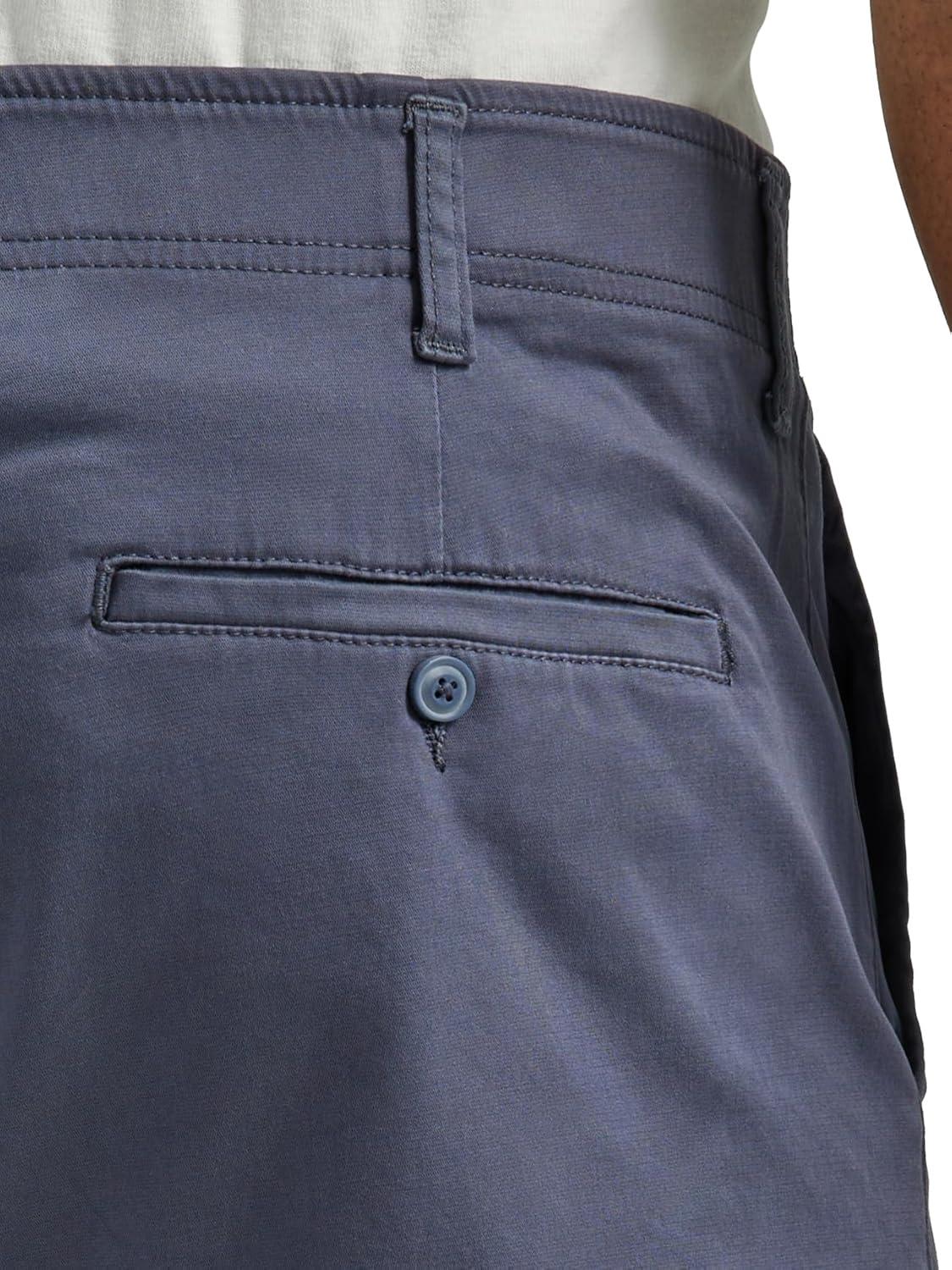 imageLee Mens Big ampamp Tall Extreme Motion Flat Front ShortNavy