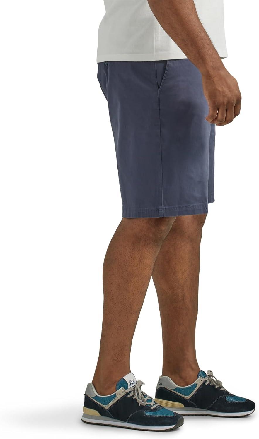 imageLee Mens Big ampamp Tall Extreme Motion Flat Front ShortNavy