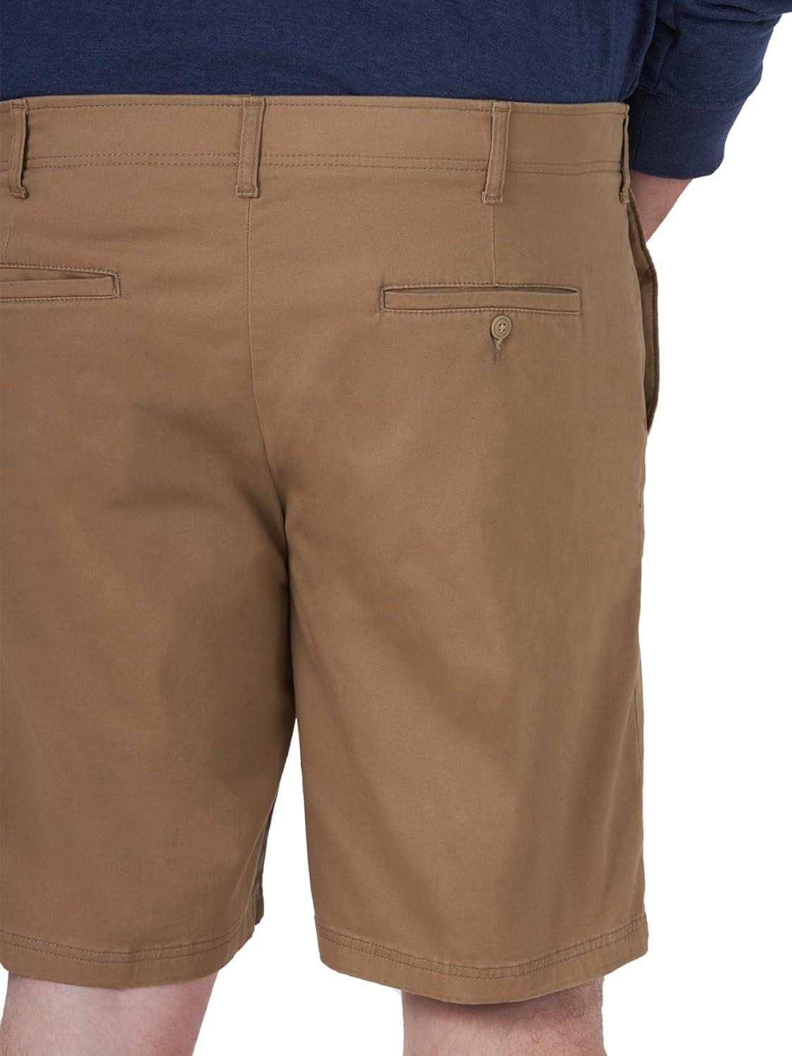 imageLee Mens Big ampamp Tall Extreme Motion Flat Front ShortOriginal Khaki