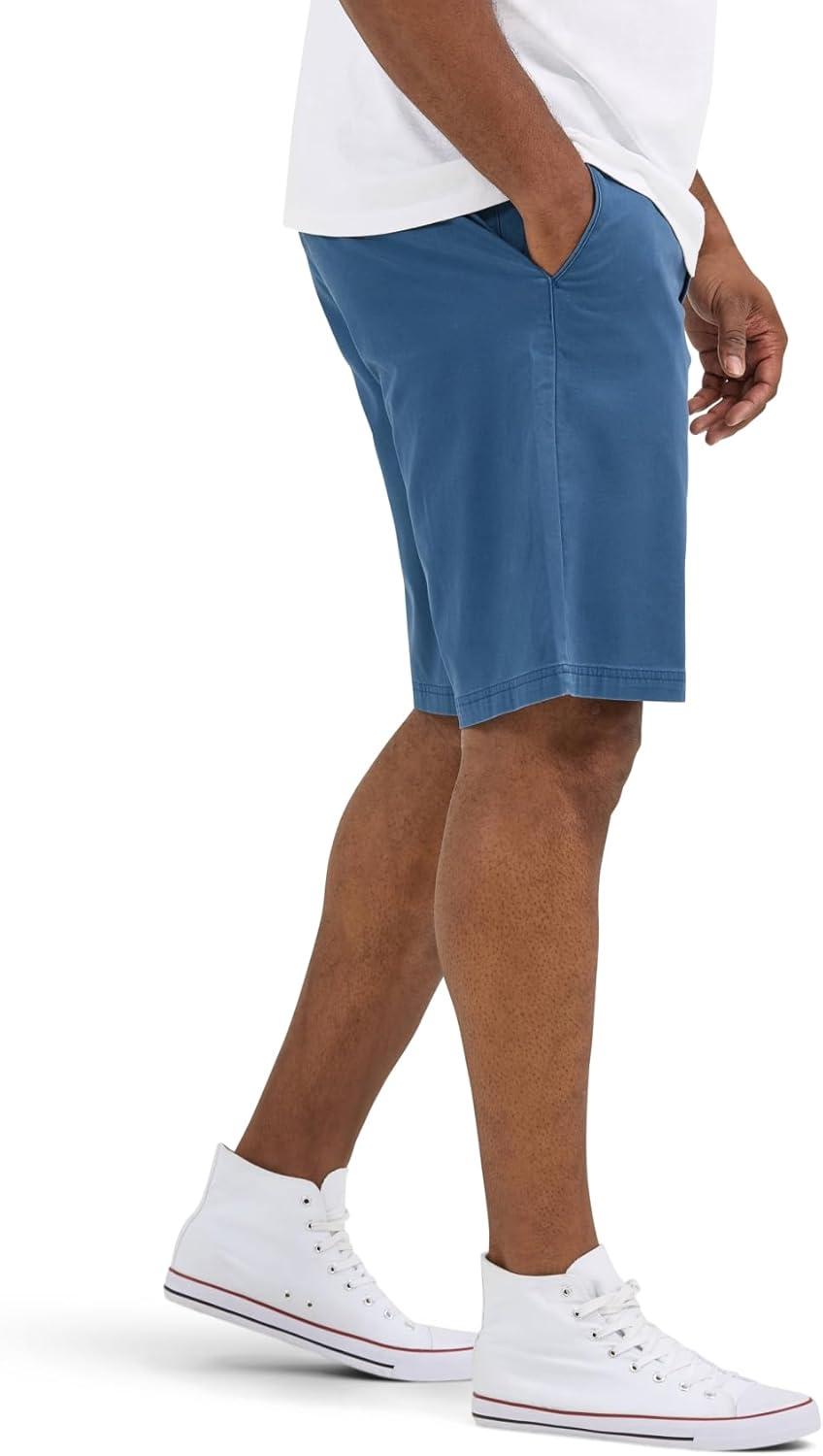 imageLee Mens Big ampamp Tall Extreme Motion Flat Front ShortOrion Blue
