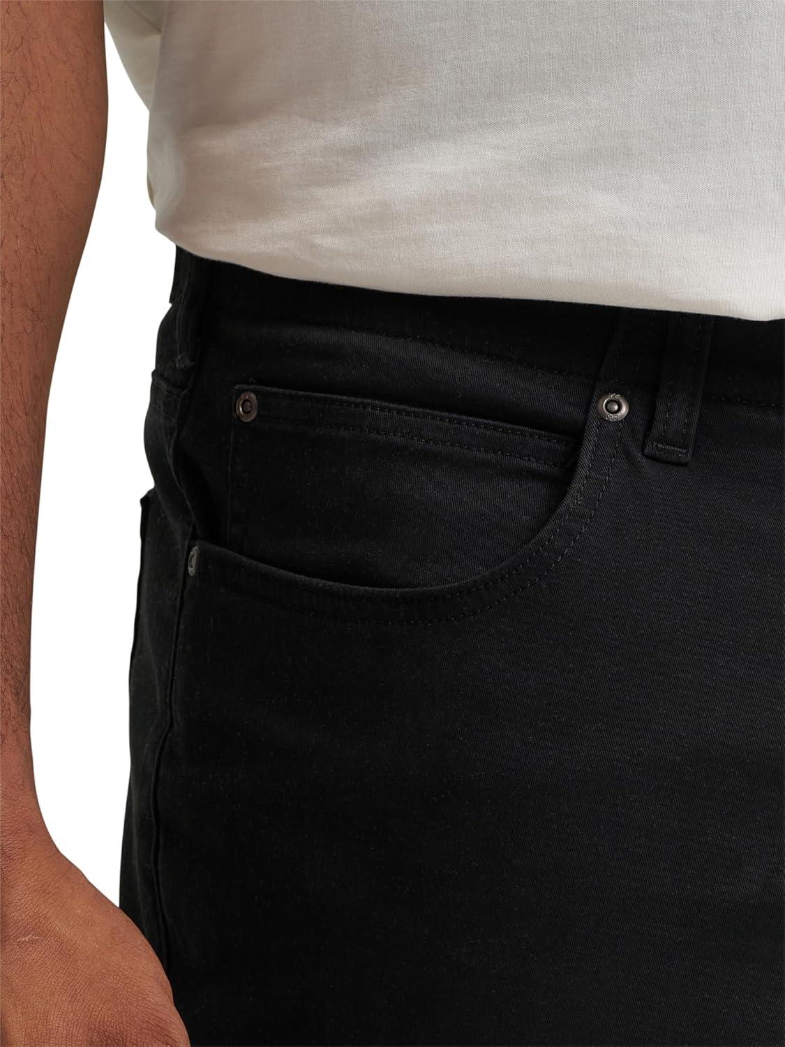 imageLee Mens Big ampamp Tall Extreme Motion Straight Taper JeanBlack