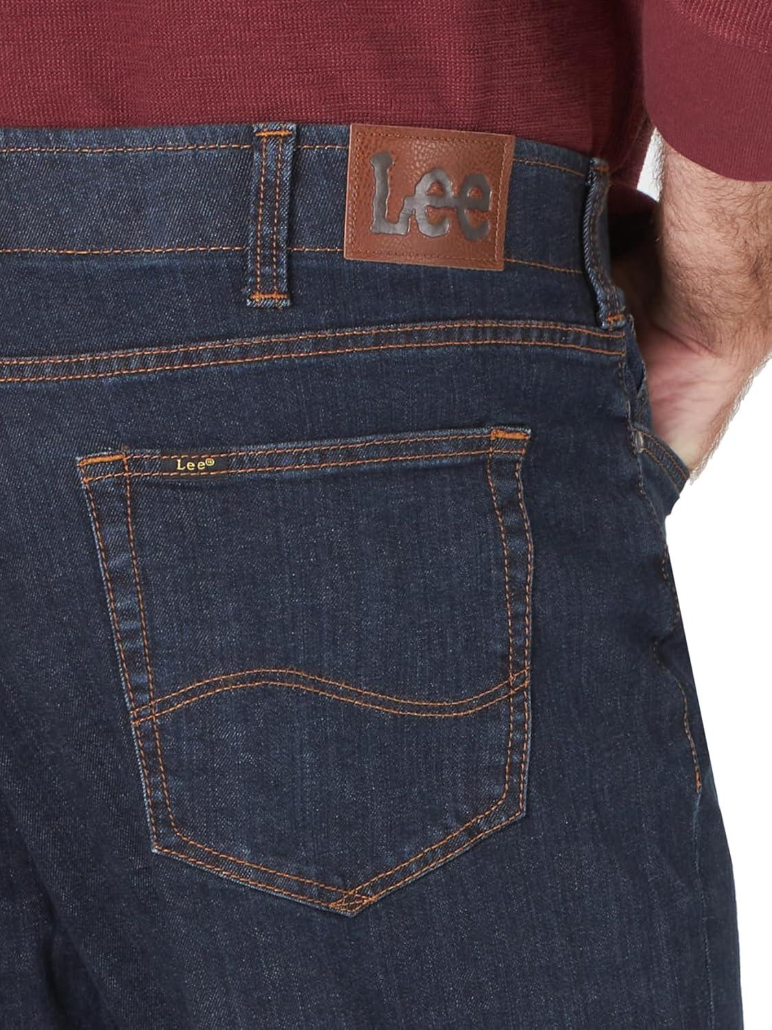 imageLee Mens Big ampamp Tall Extreme Motion Straight Taper JeanNight Owl