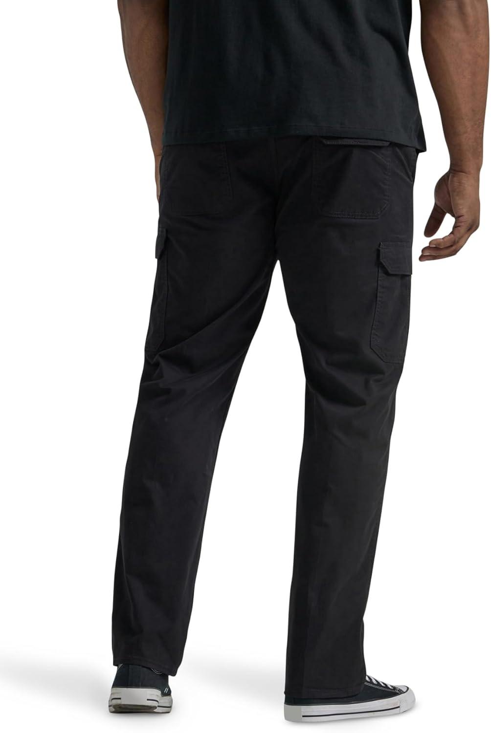 imageLee Mens Big ampamp Tall Extreme Motion Twill Cargo PantBlack
