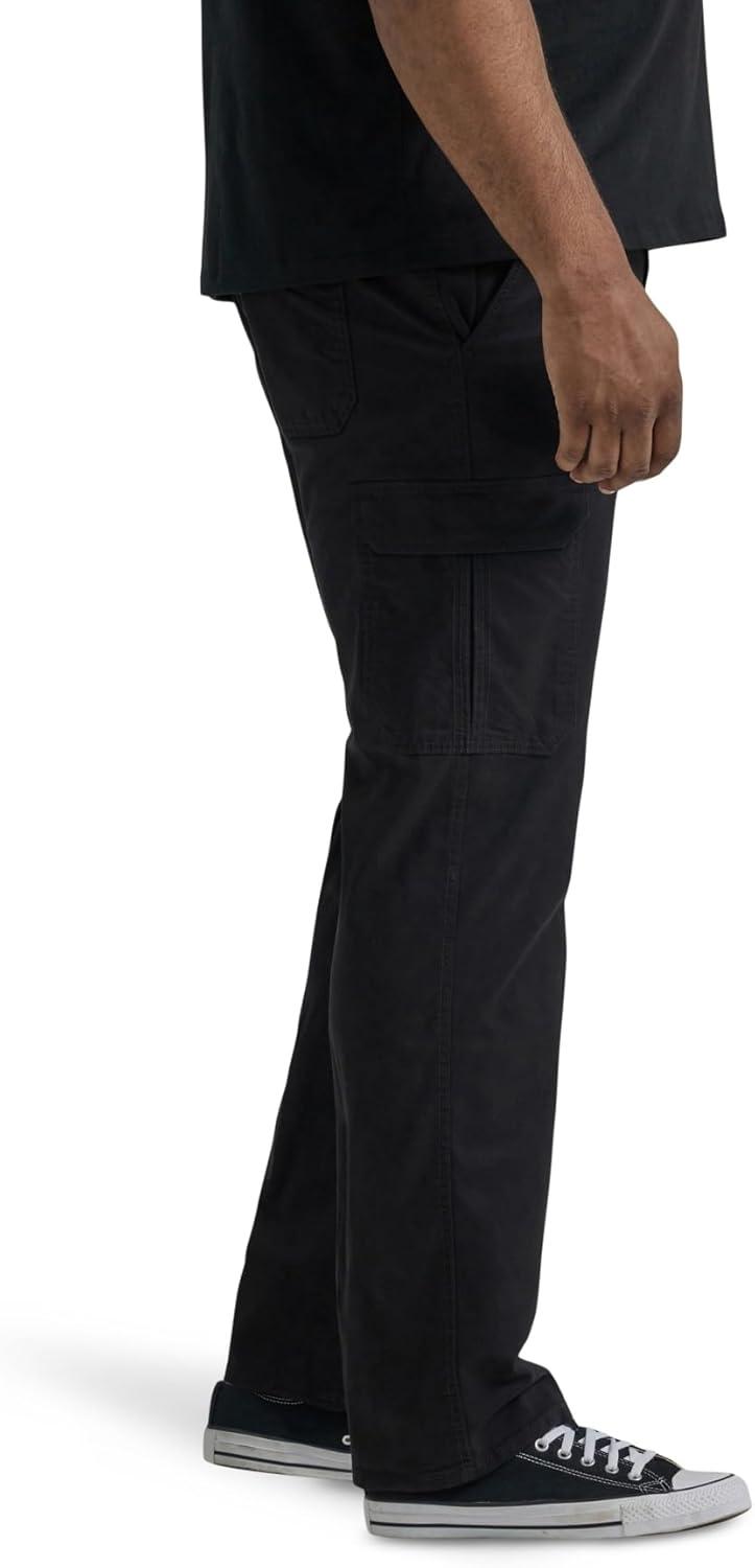 imageLee Mens Big ampamp Tall Extreme Motion Twill Cargo PantBlack