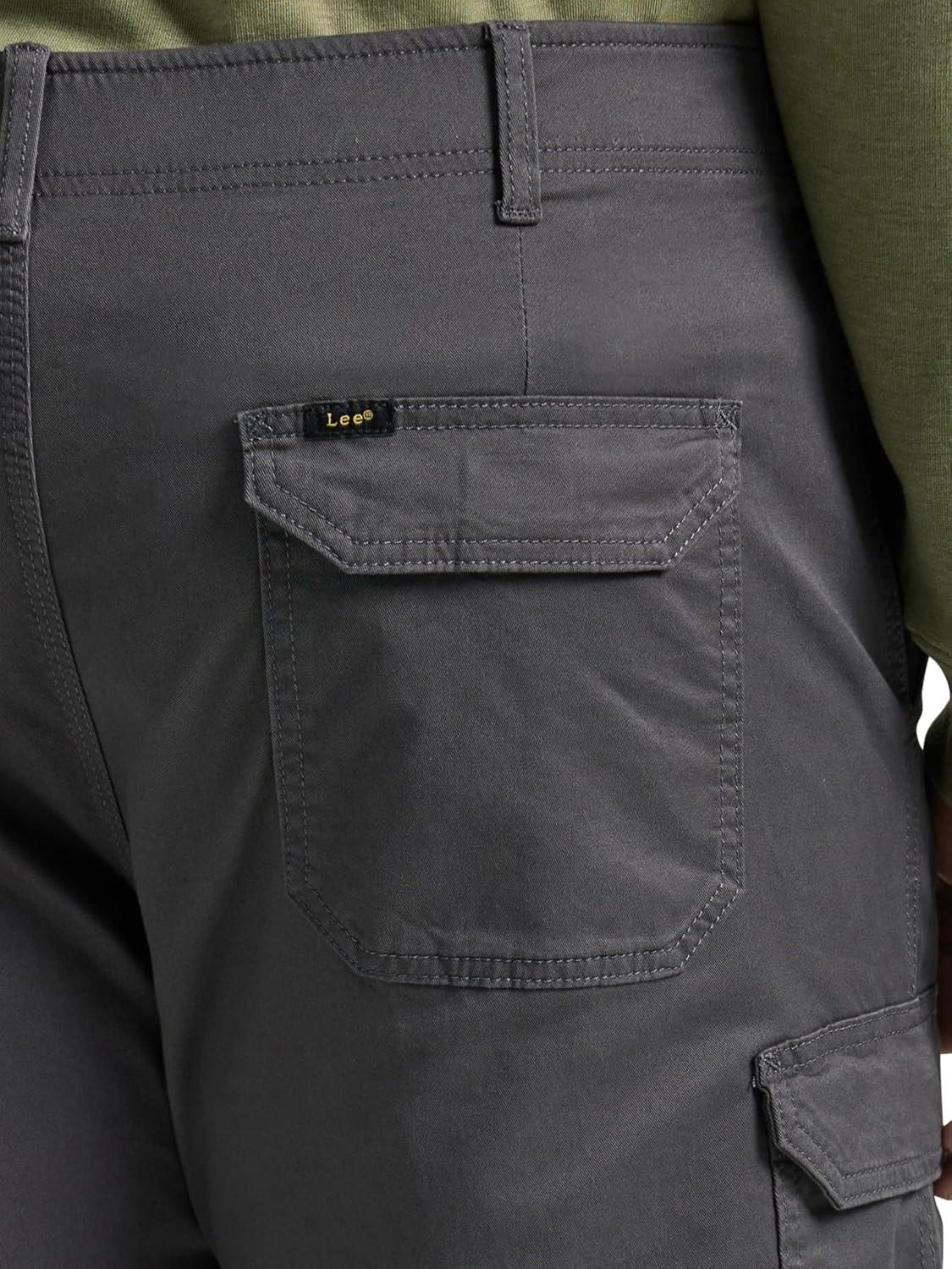 imageLee Mens Big ampamp Tall Extreme Motion Twill Cargo PantCharcoal