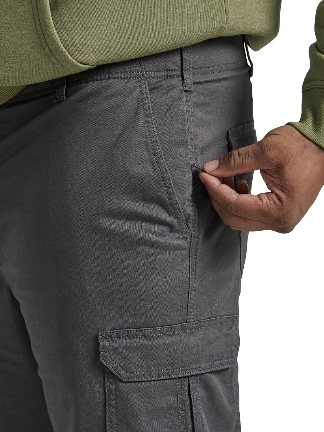 imageLee Mens Big ampamp Tall Extreme Motion Twill Cargo PantCharcoal