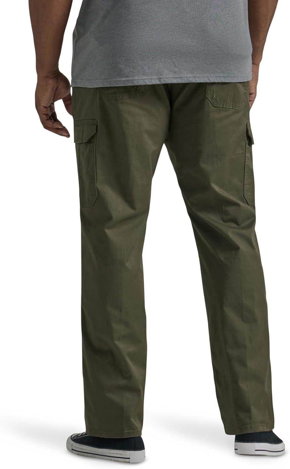 imageLee Mens Big ampamp Tall Extreme Motion Twill Cargo PantFrontier Olive