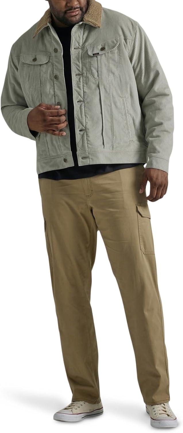 imageLee Mens Big ampamp Tall Extreme Motion Twill Cargo PantOscar Khaki