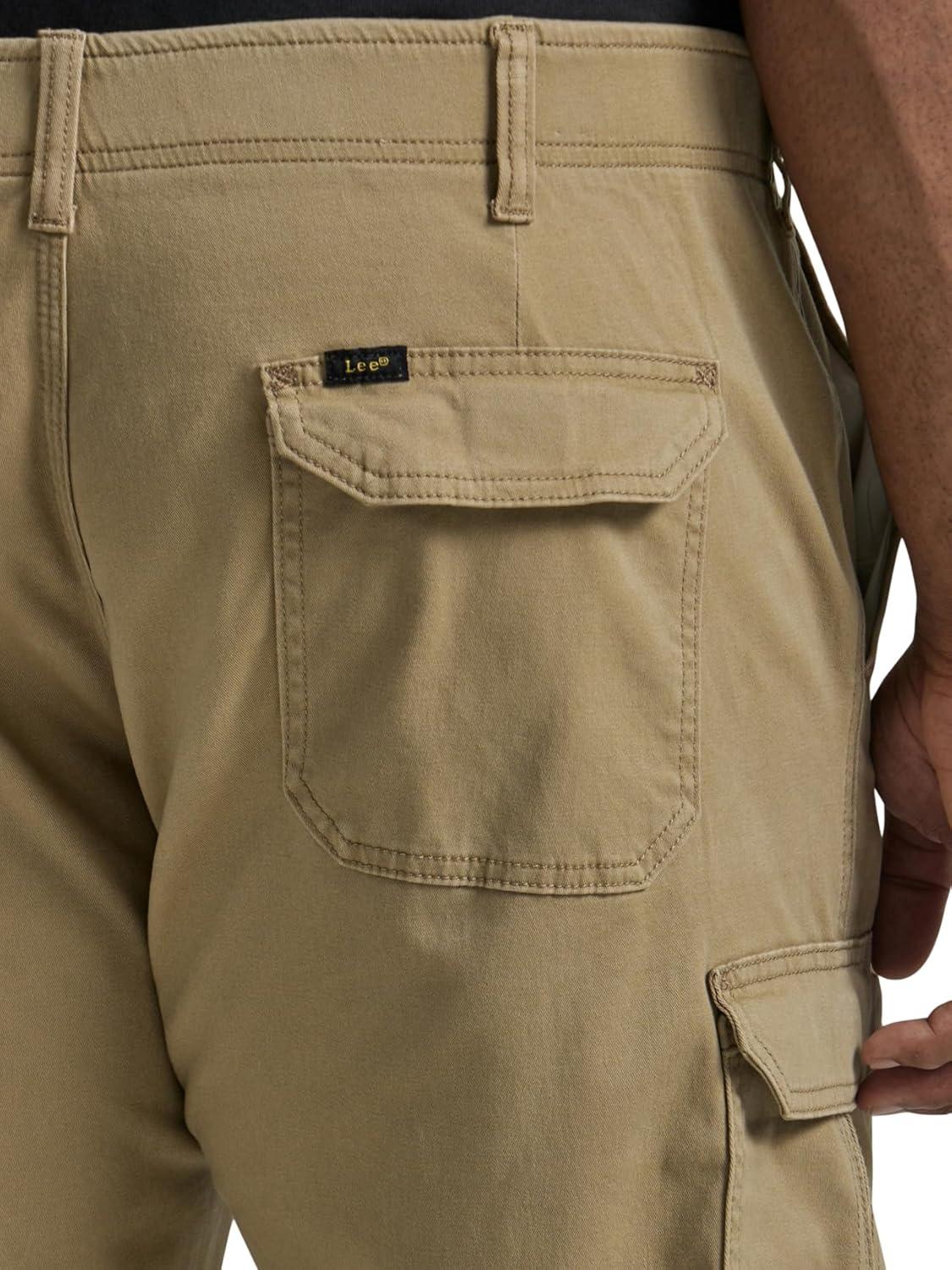 imageLee Mens Big ampamp Tall Extreme Motion Twill Cargo PantOscar Khaki