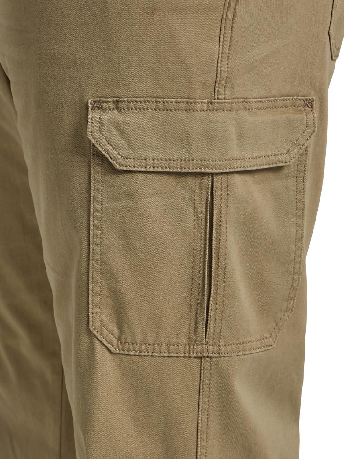 imageLee Mens Big ampamp Tall Extreme Motion Twill Cargo PantOscar Khaki