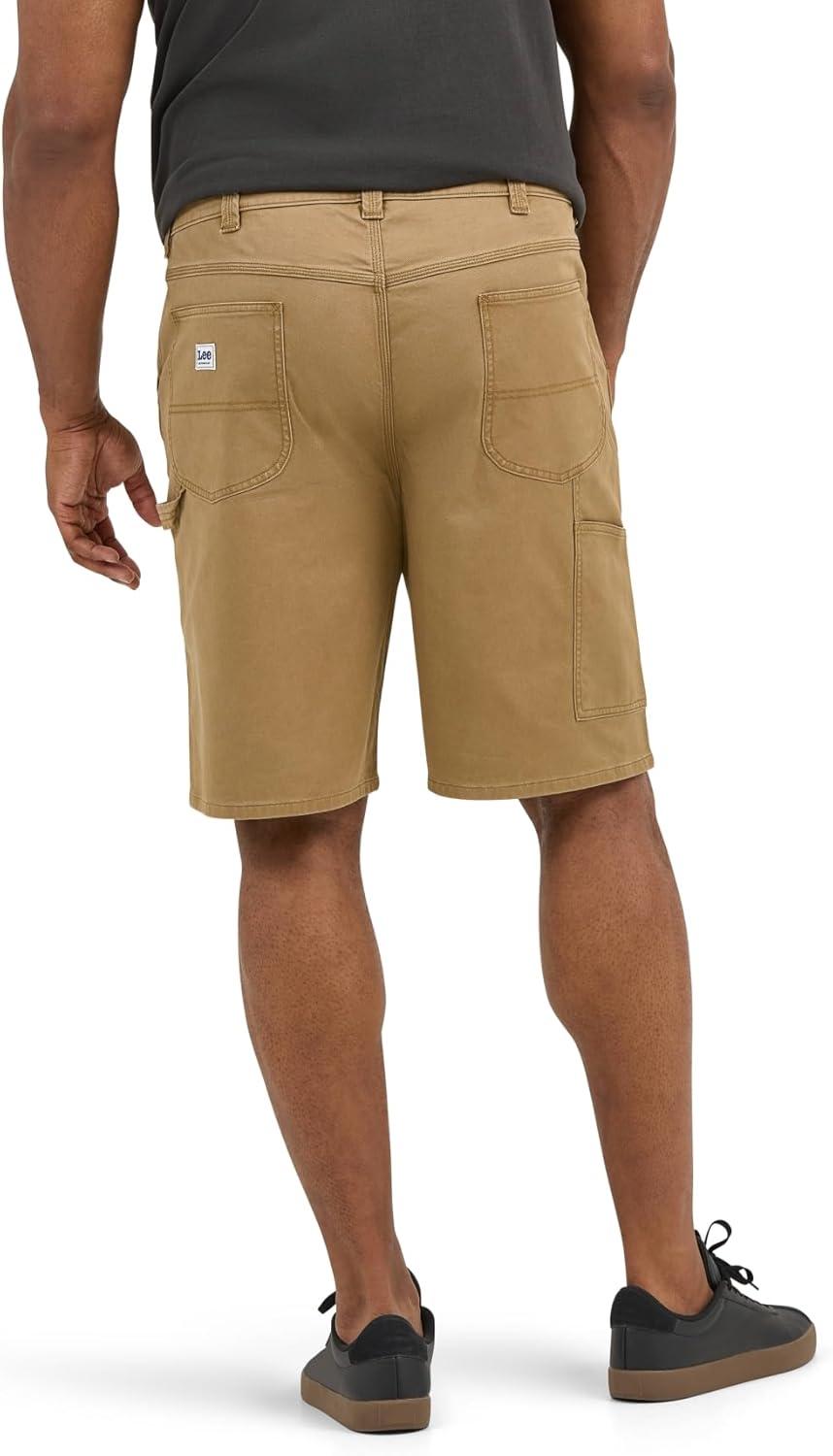 imageLee Mens Big ampamp Tall Legendary Workwear Carpenter ShortDark Khaki