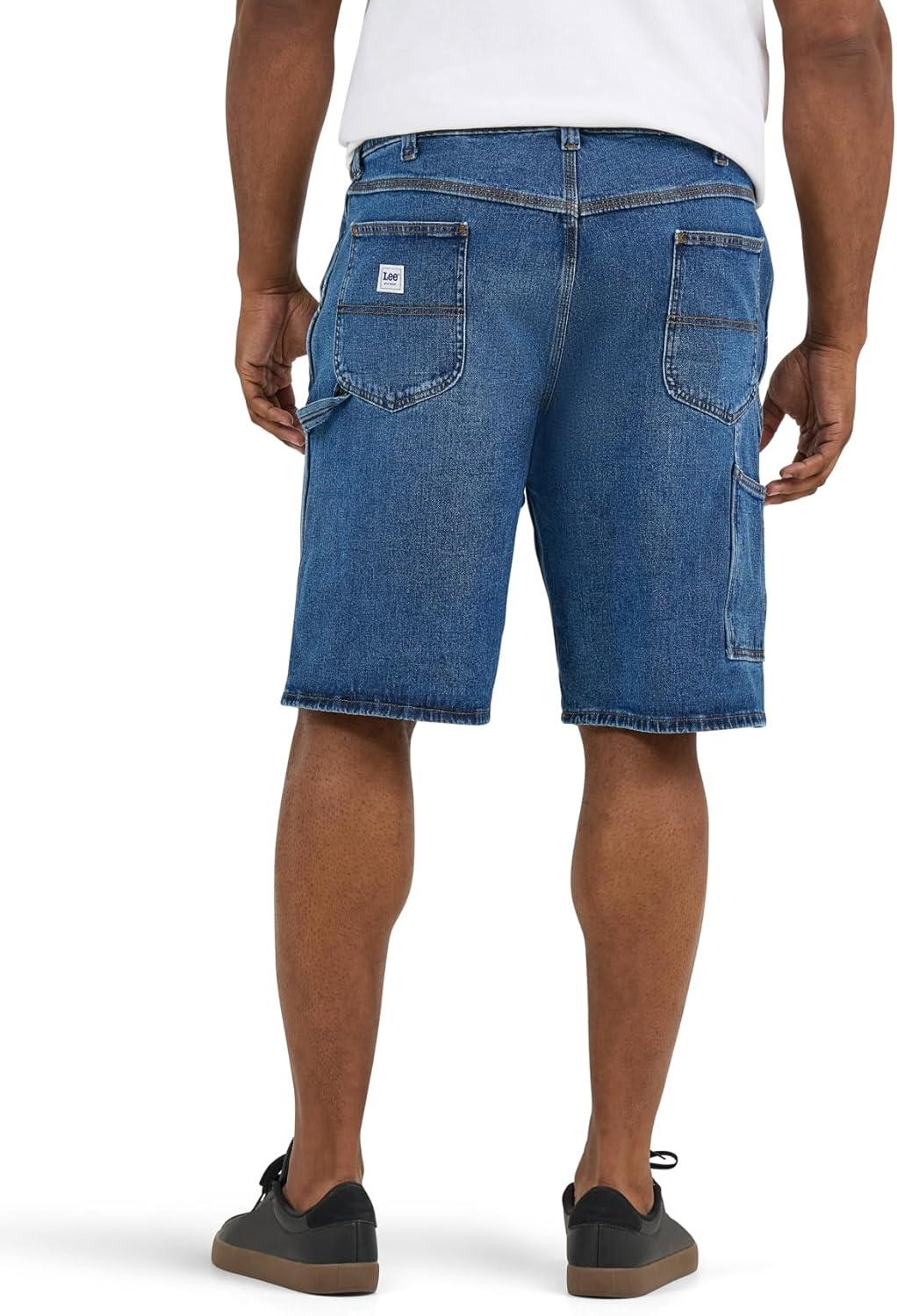 imageLee Mens Big ampamp Tall Legendary Workwear Carpenter ShortMid Dark