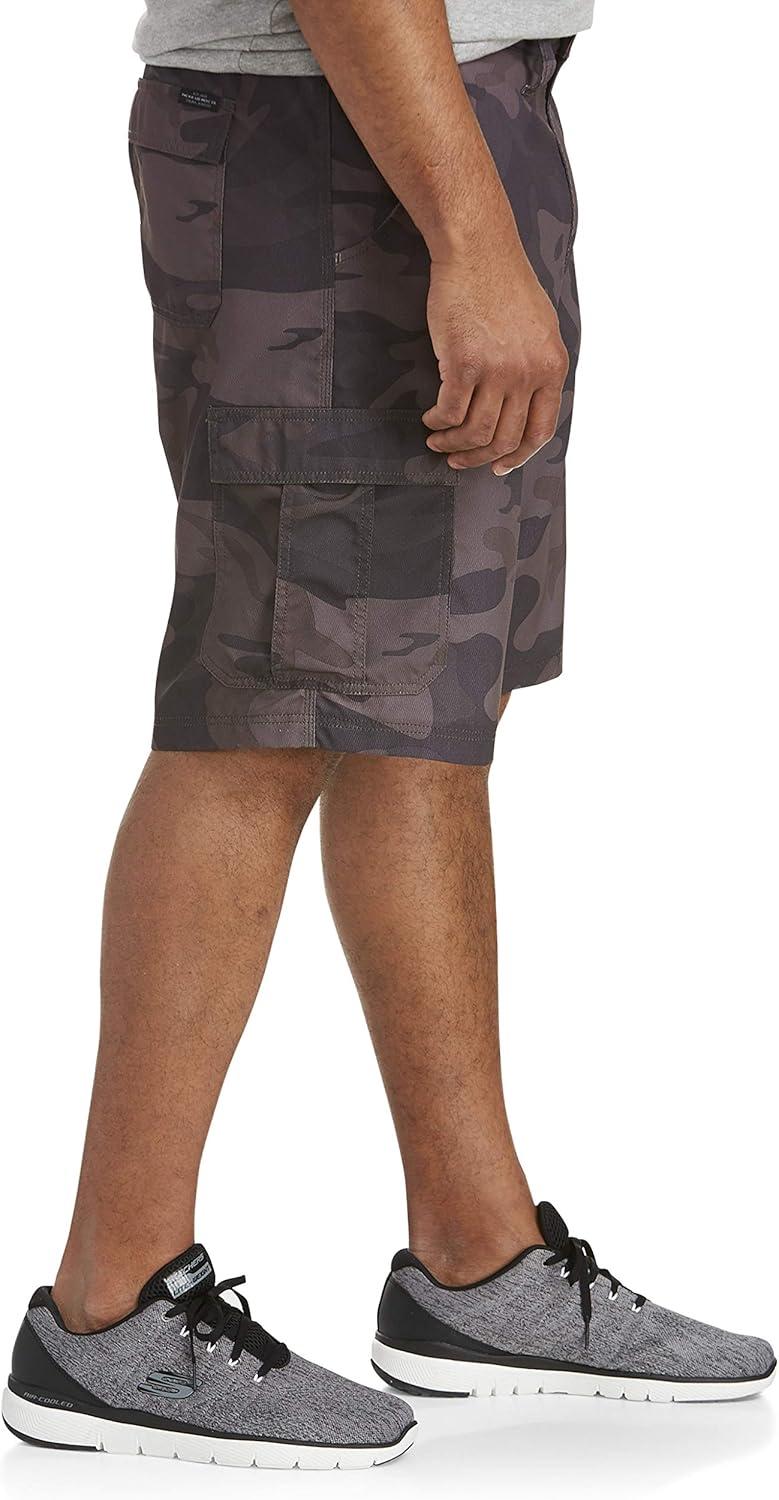 imageLee Mens Big ampamp Tall Performance Cargo ShortSmoke Camo