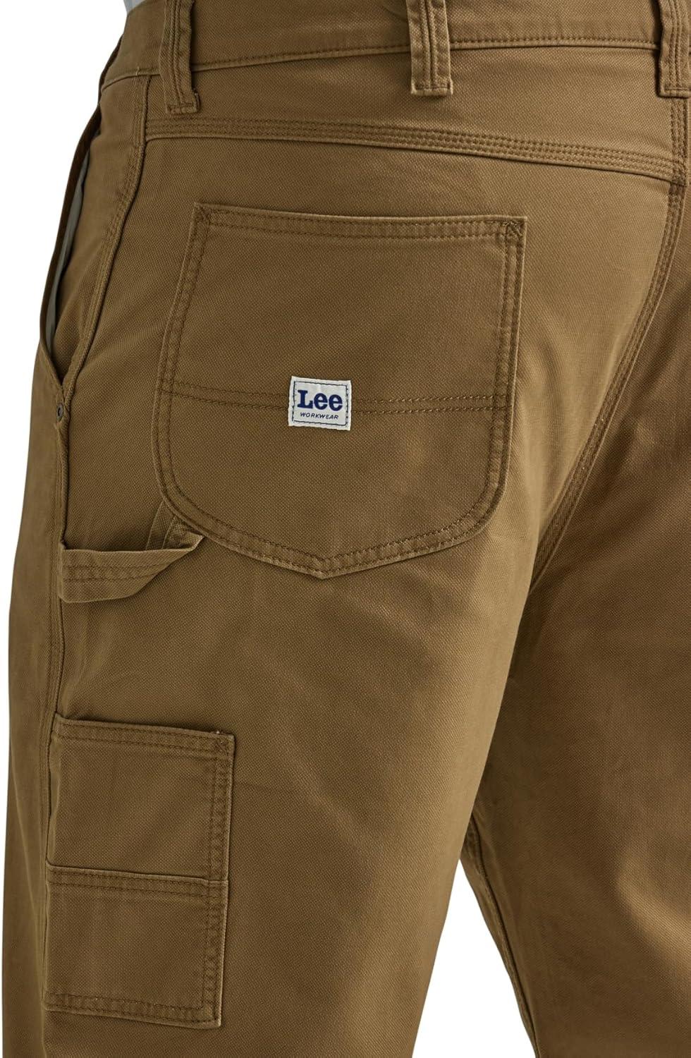 imageLee Mens Big and Tall Legendary Workwear Carpenter JeanDark Khaki