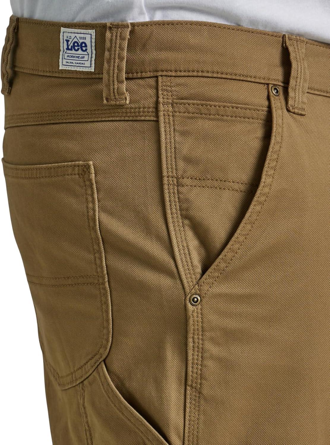 imageLee Mens Big and Tall Legendary Workwear Carpenter JeanDark Khaki