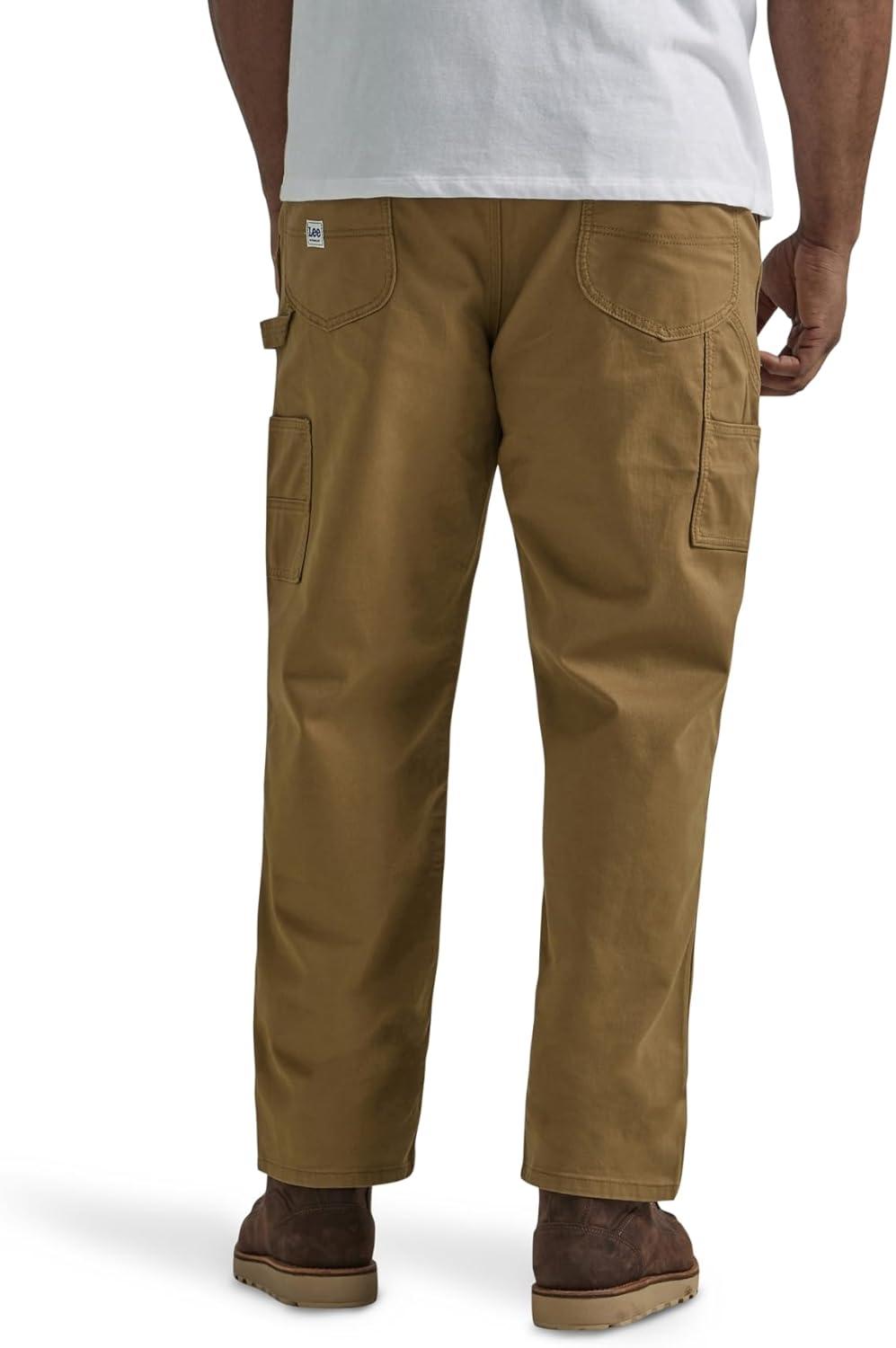 imageLee Mens Big and Tall Legendary Workwear Carpenter JeanDark Khaki