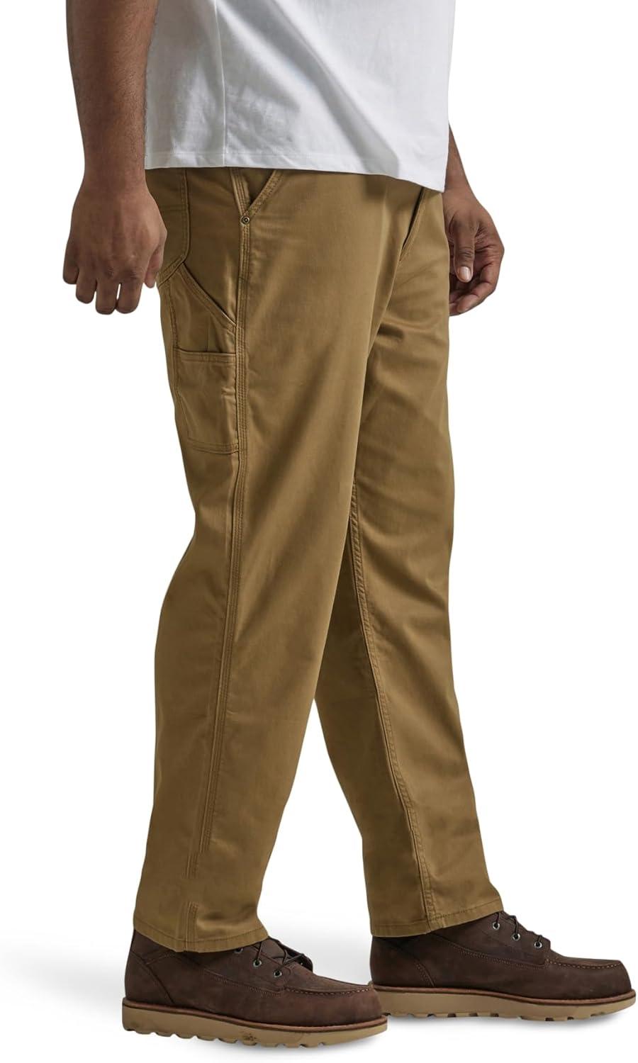imageLee Mens Big and Tall Legendary Workwear Carpenter JeanDark Khaki