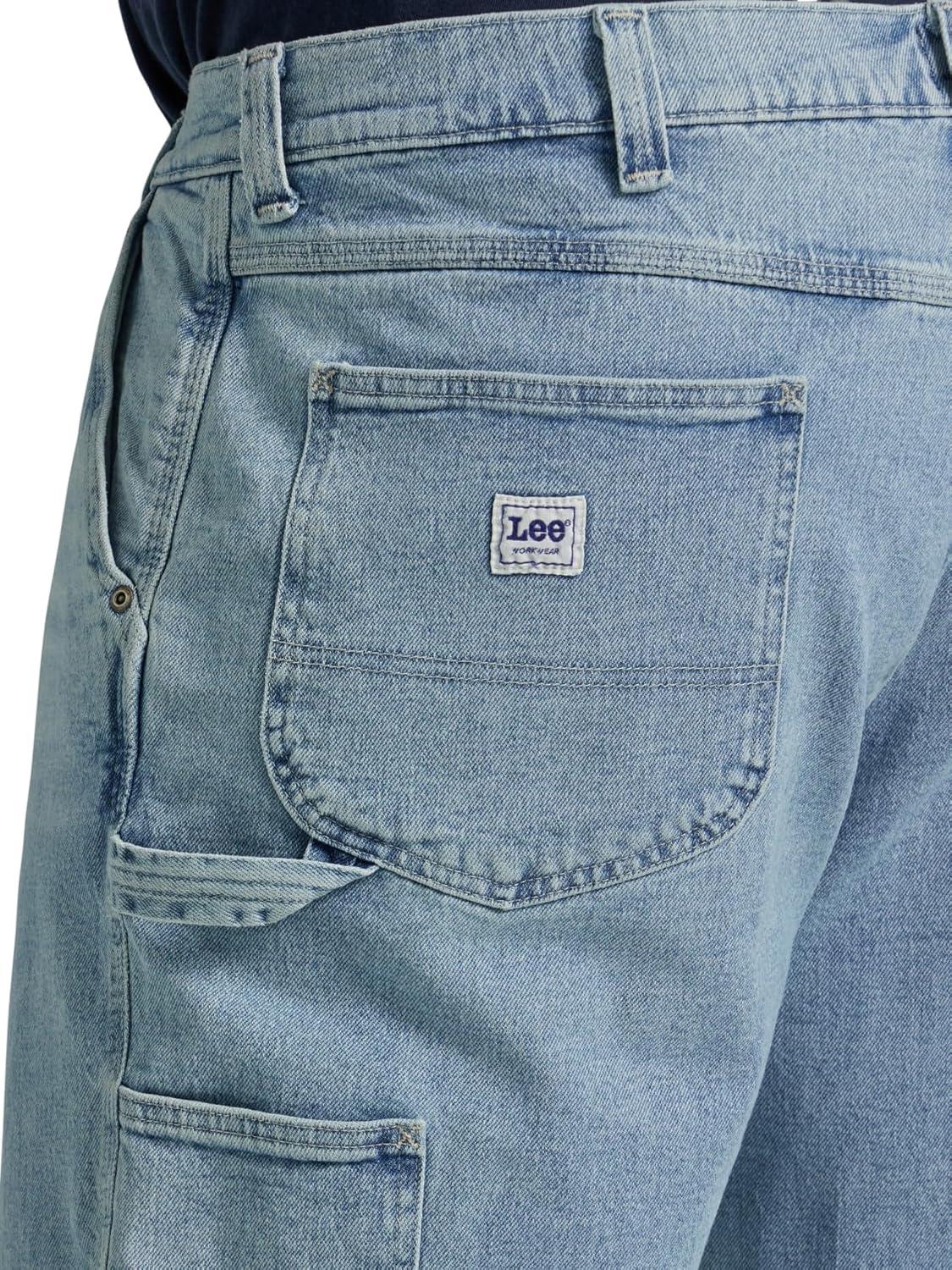 imageLee Mens Big and Tall Legendary Workwear Carpenter JeanUnion Fade