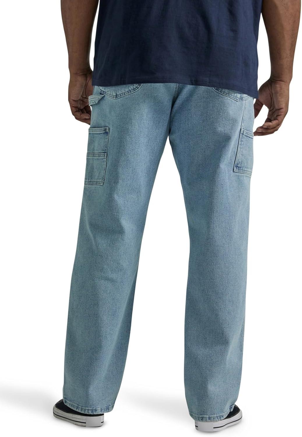 imageLee Mens Big and Tall Legendary Workwear Carpenter JeanUnion Fade