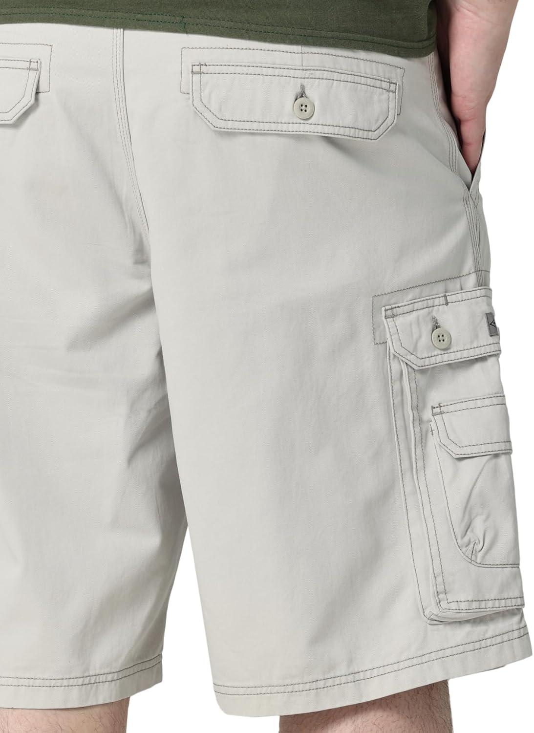 imageLee Mens Big and Tall New Belted Wyoming Cargo ShortCadet Light Gray