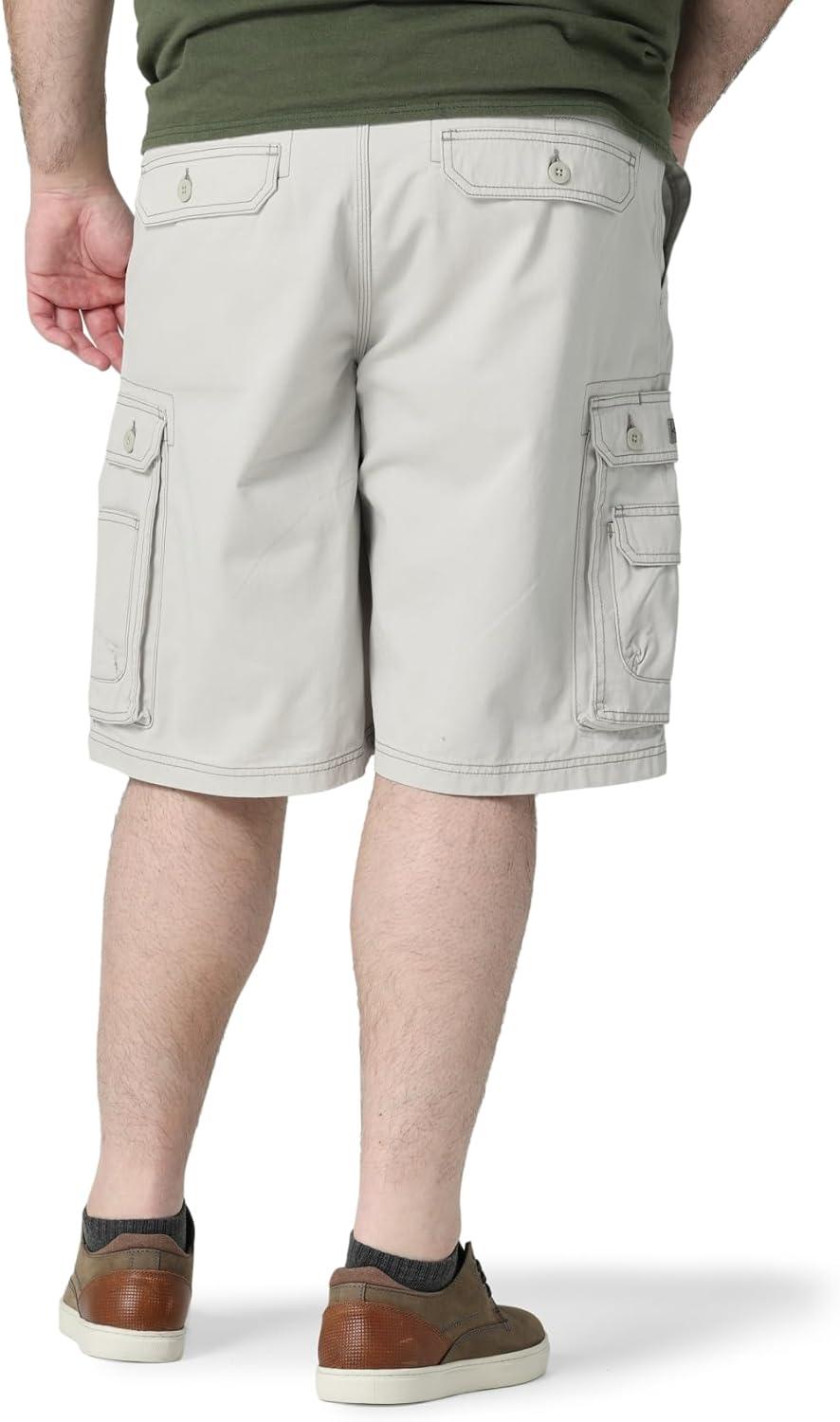 imageLee Mens Big and Tall New Belted Wyoming Cargo ShortCadet Light Gray