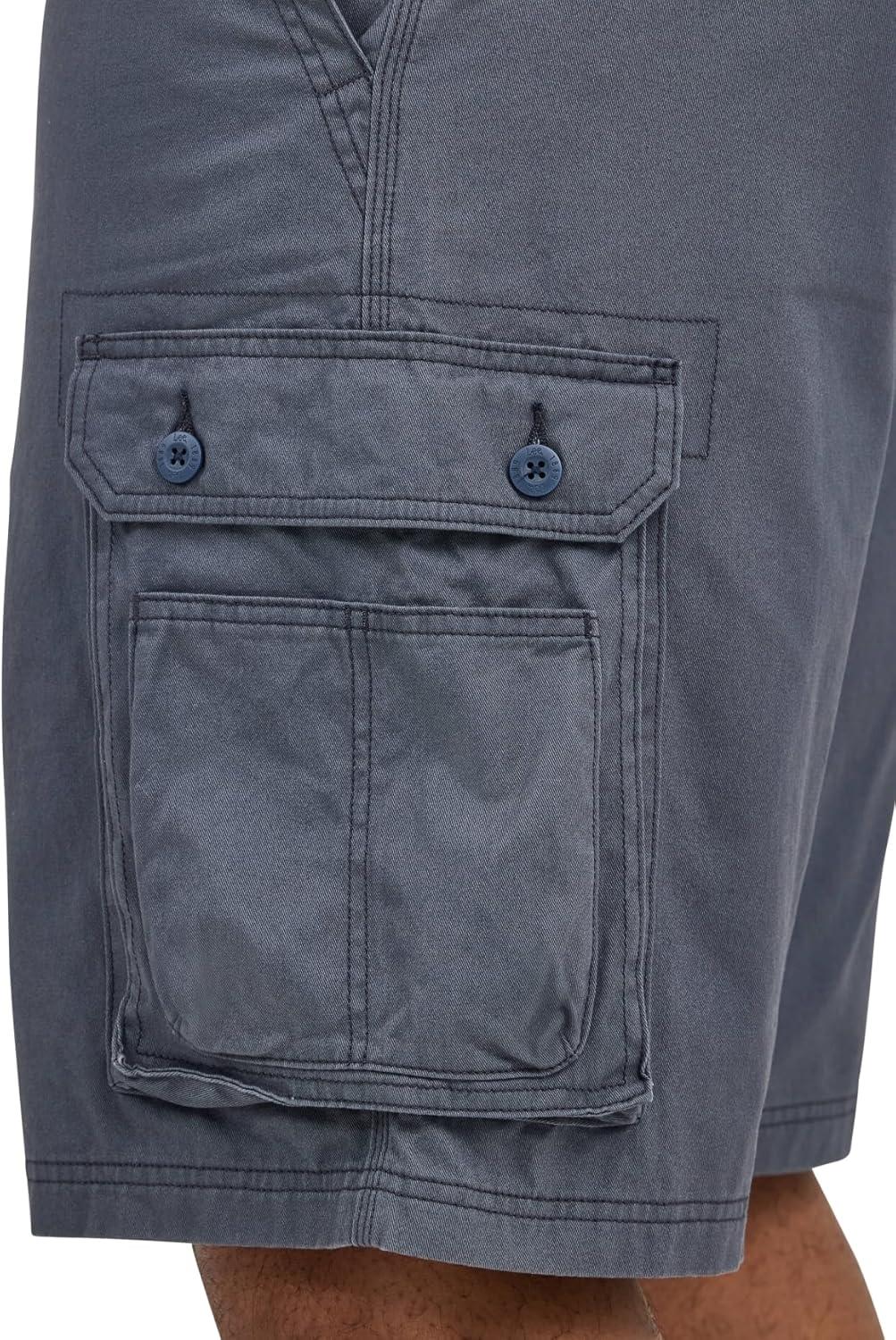 imageLee Mens Big and Tall New Belted Wyoming Cargo ShortSporting Blue