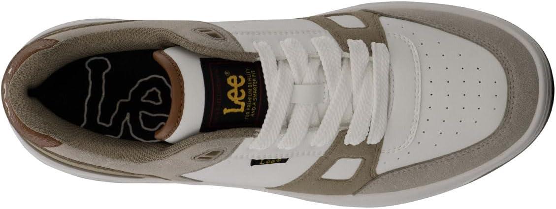 imageLee Mens Cortland SneakerWinter WhitePebbleBritish Tan