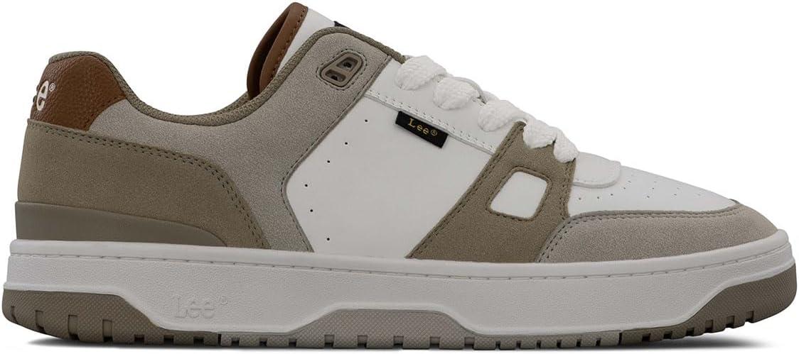 imageLee Mens Cortland SneakerWinter WhitePebbleBritish Tan