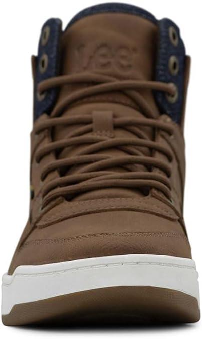 imageLee Mens Daybreaker Hi SneakerBritish TanChocolate