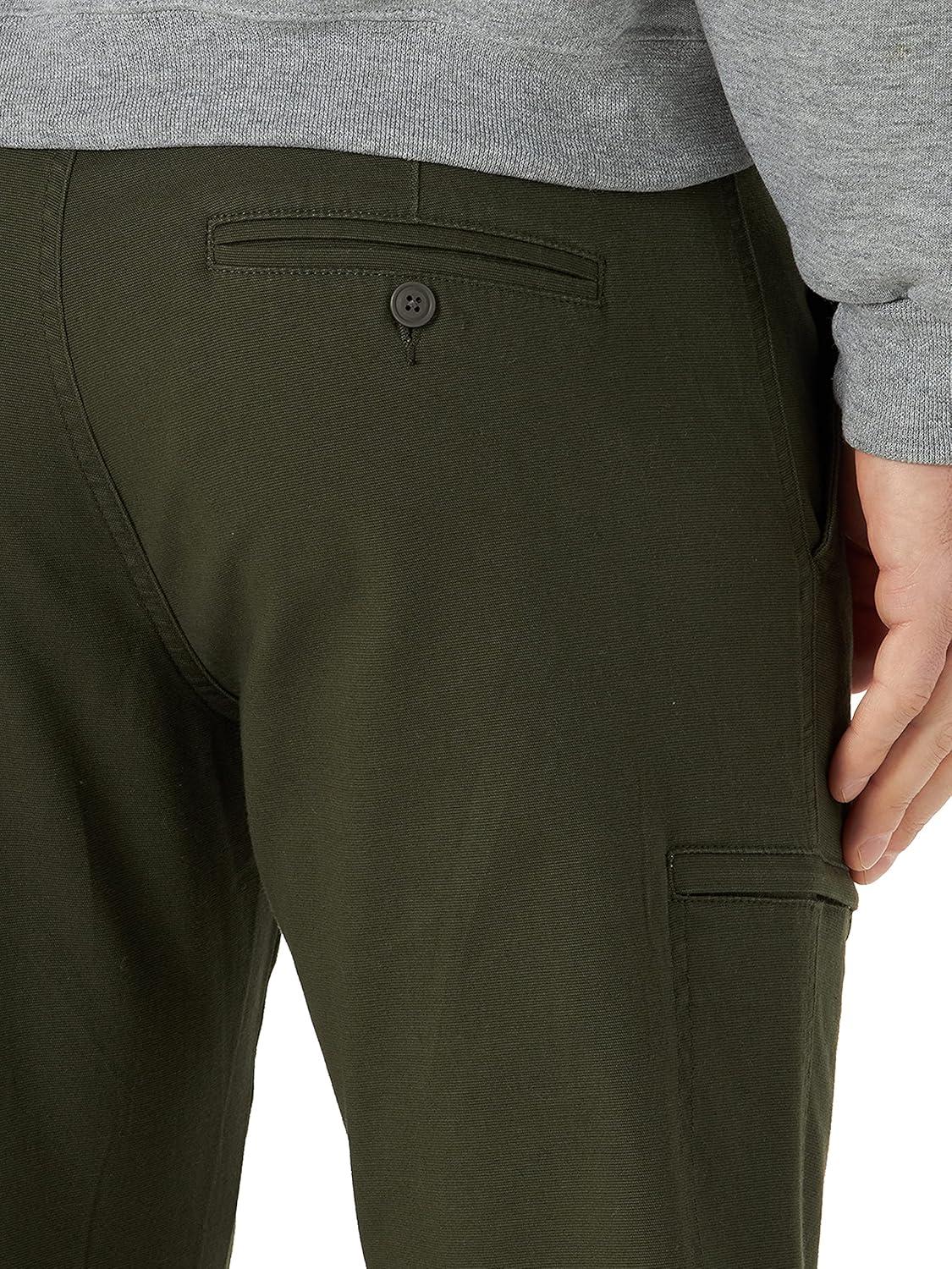 imageLee Mens Extreme Motion Canvas Cargo PantFrontier Olive