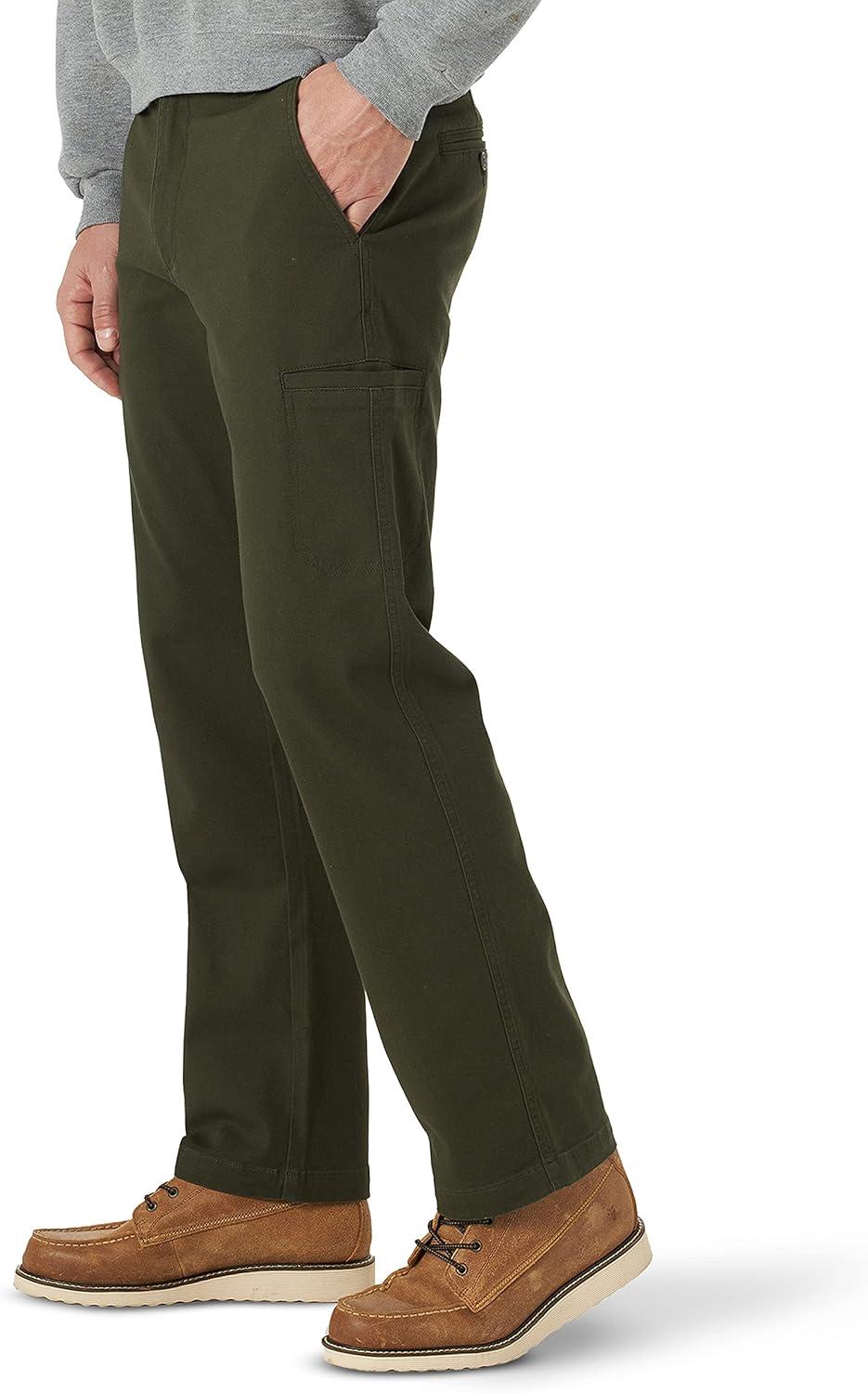 imageLee Mens Extreme Motion Canvas Cargo PantFrontier Olive